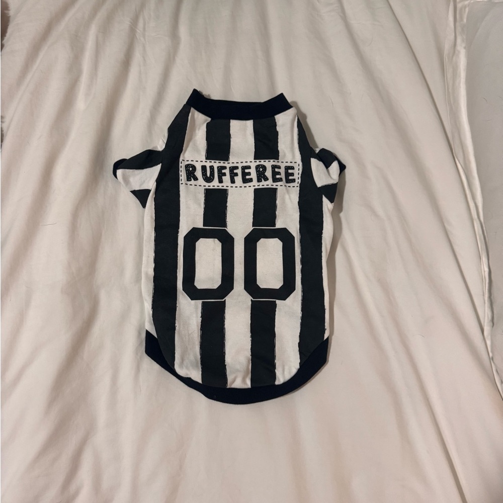 Black and White Striped Dog Shirt